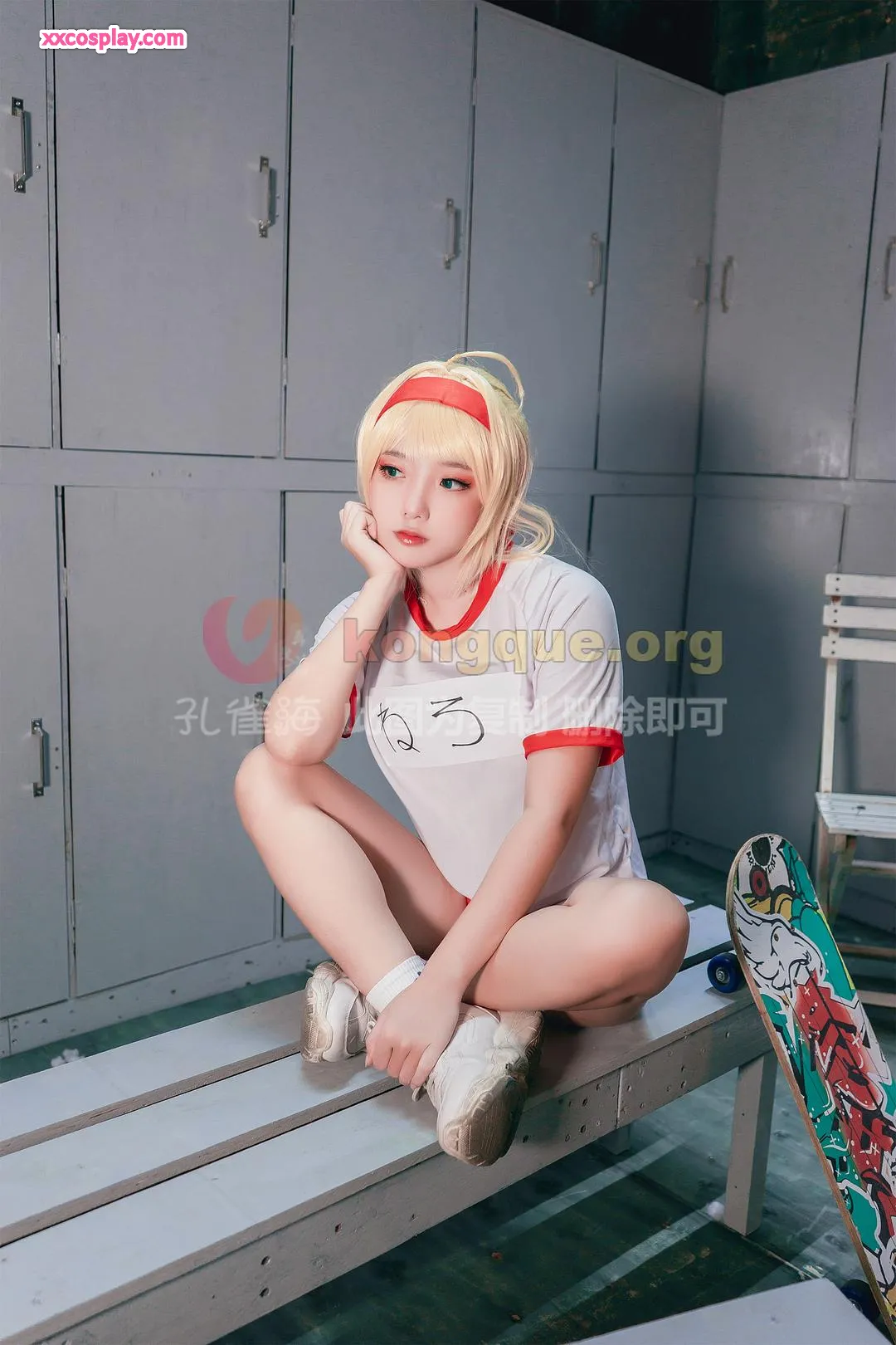 Messie Huang as Nero Claudius in Sultry Gym Uniform